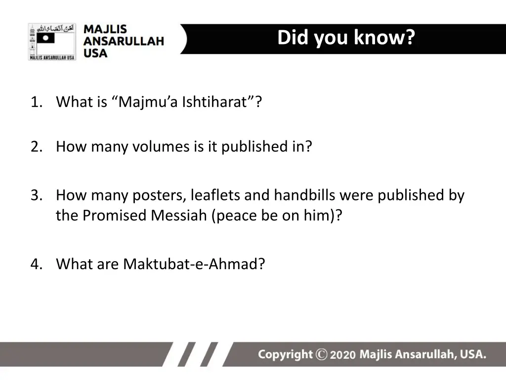 did you know