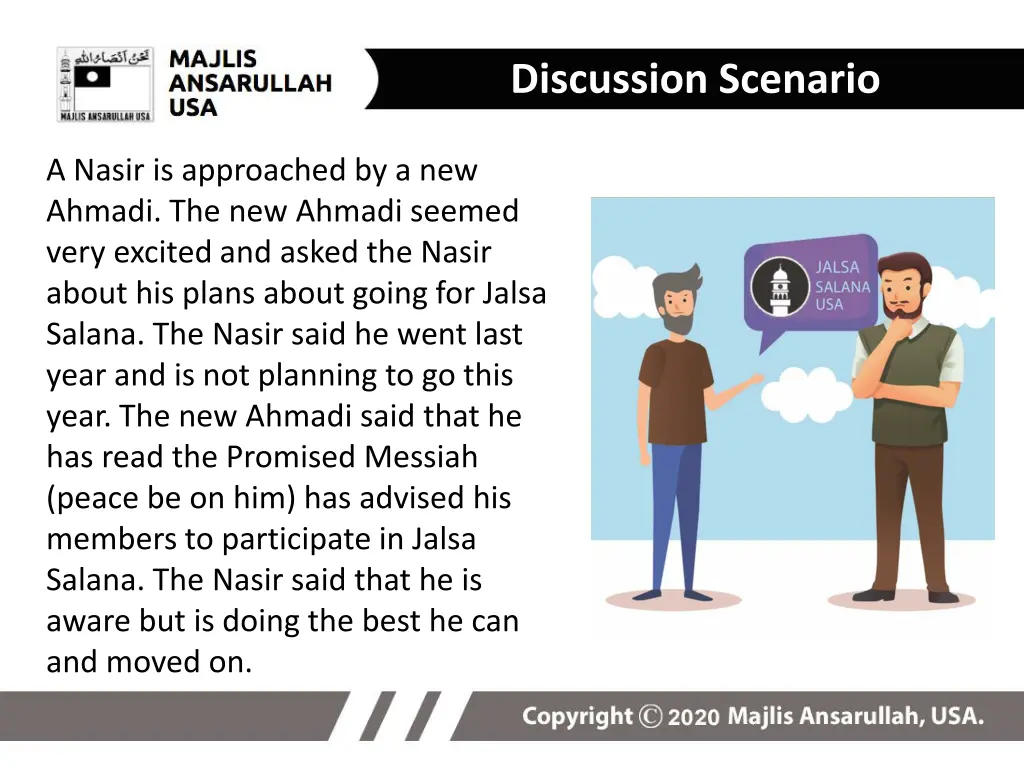 discussion scenario