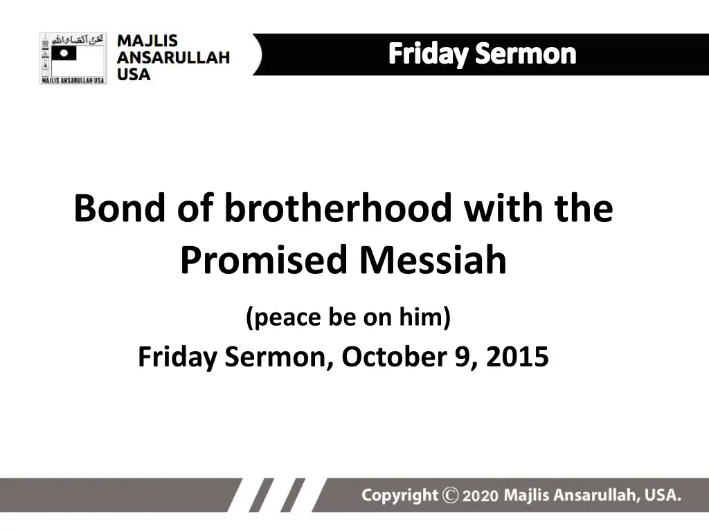 friday sermon