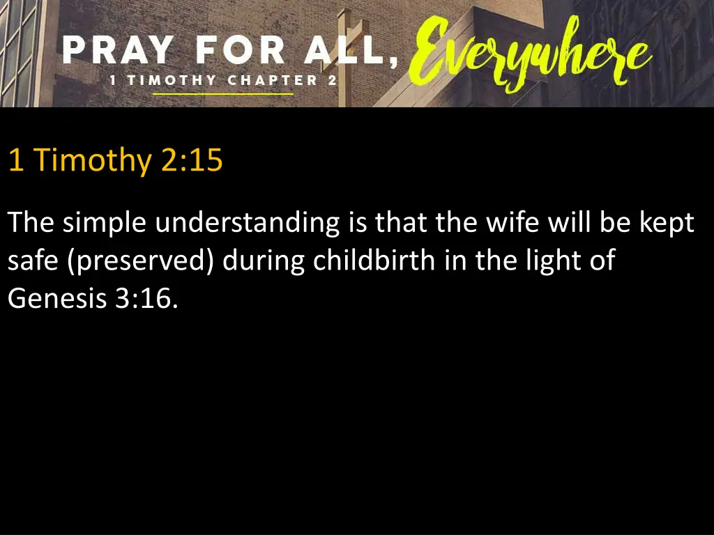 1 timothy 2 15