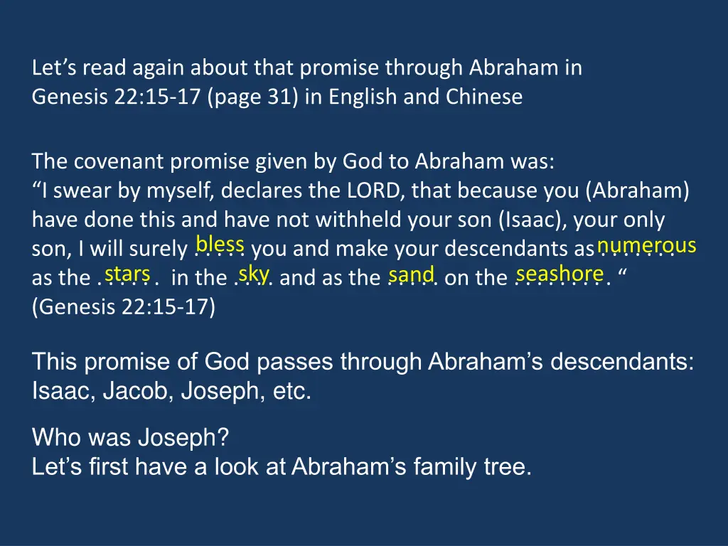 the covenant promise given by god to abraham