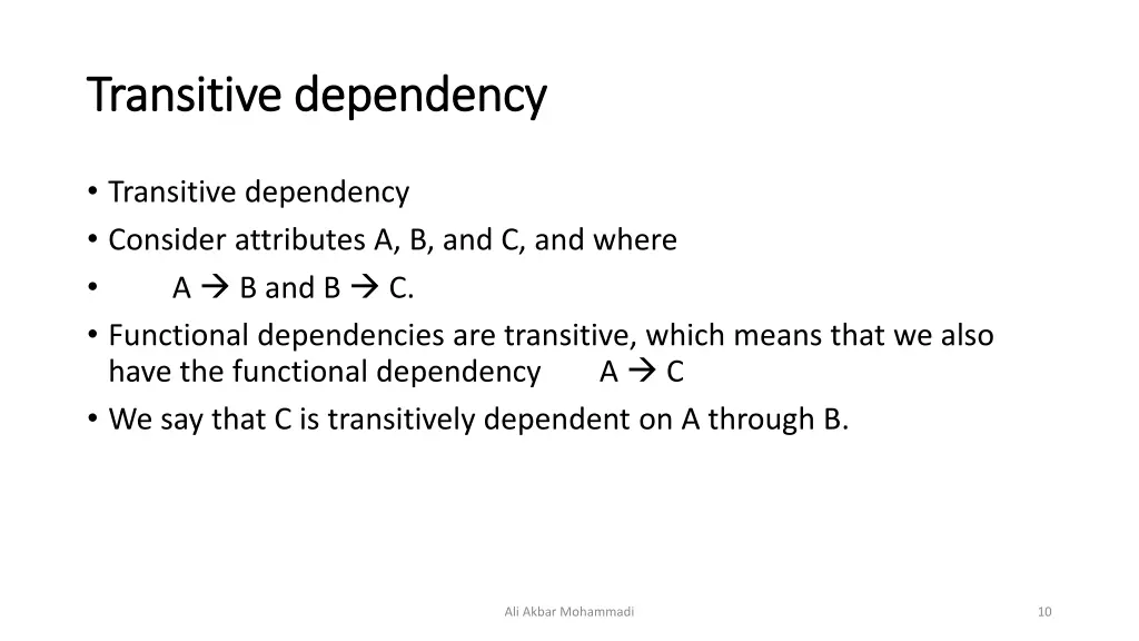 transitive dependency transitive dependency