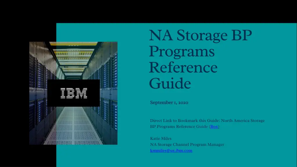 na storage bp programs reference guide
