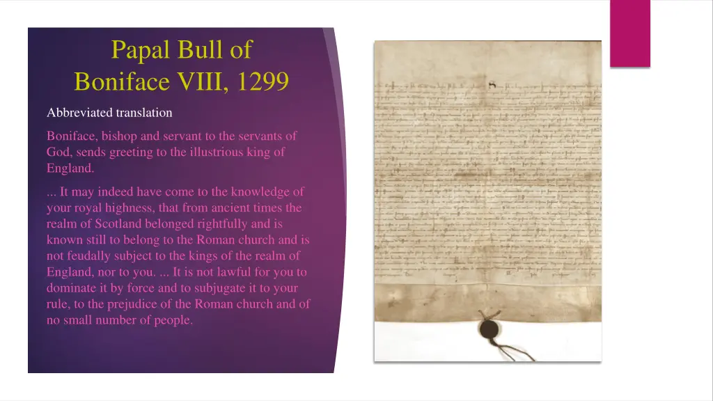 papal bull of boniface viii 1299
