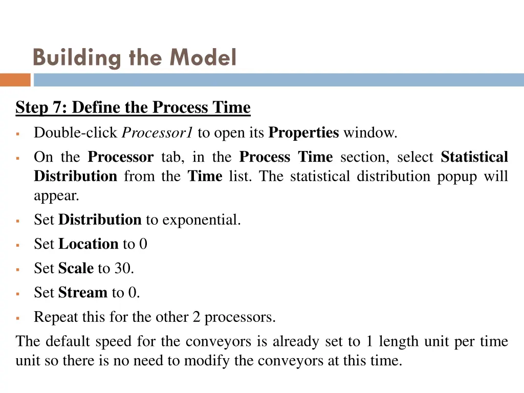 building the model 6