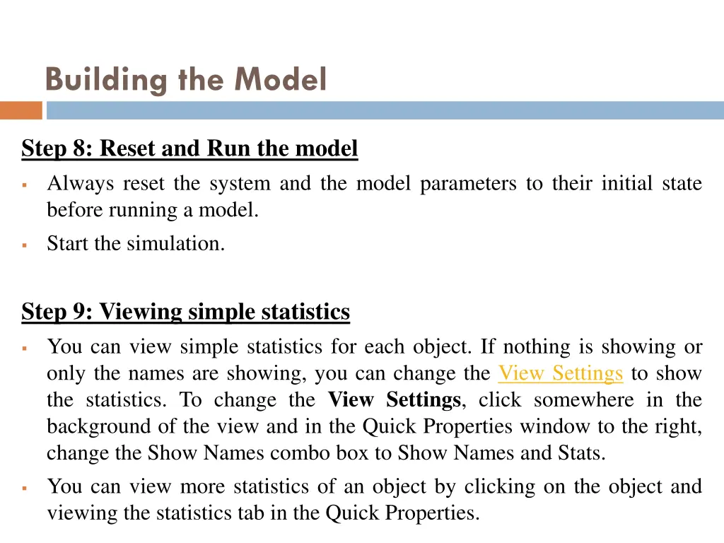 building the model 7
