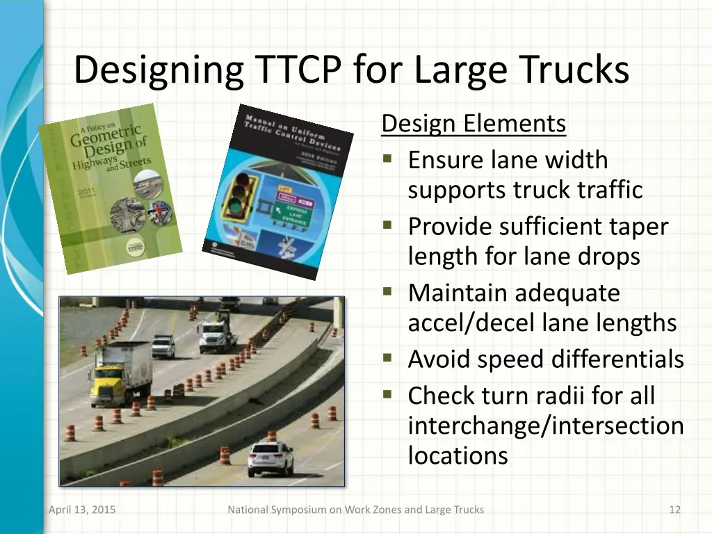 designing ttcp for large trucks