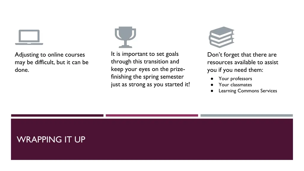 it is important to set goals through this