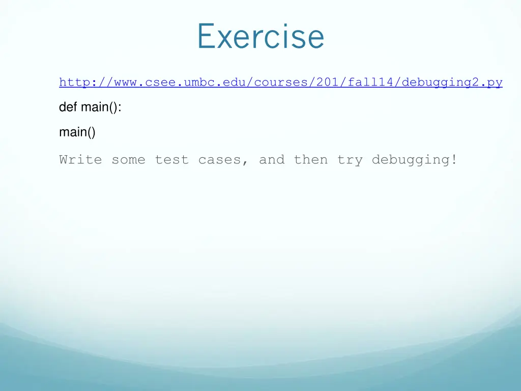 exercise 1