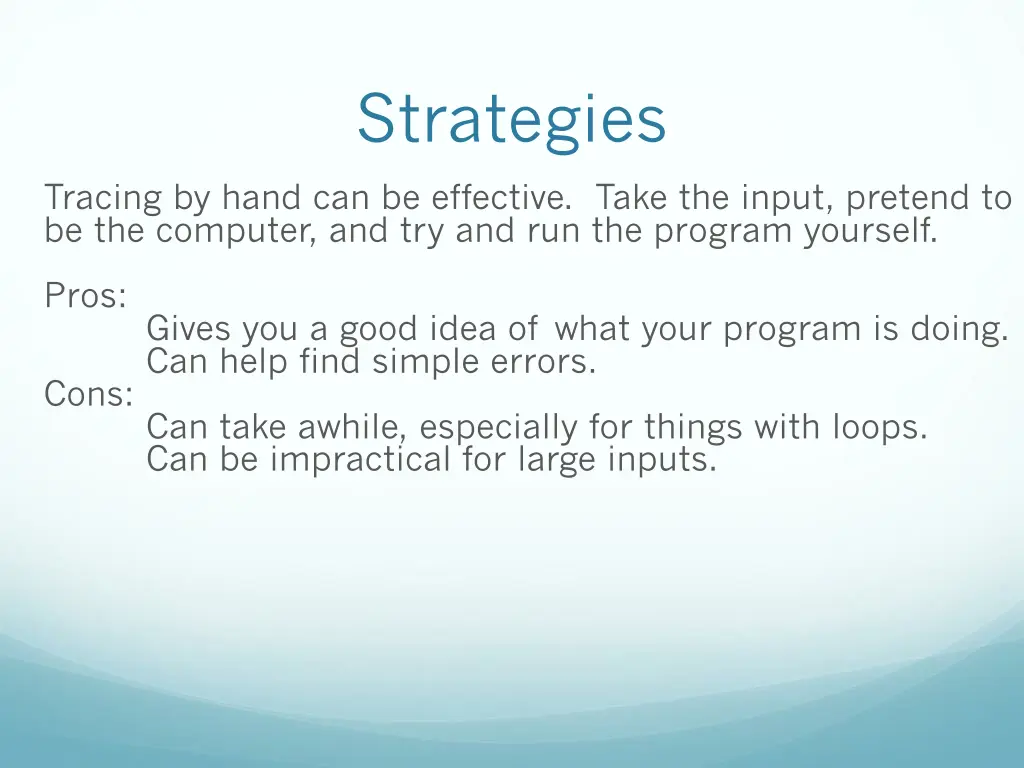 strategies