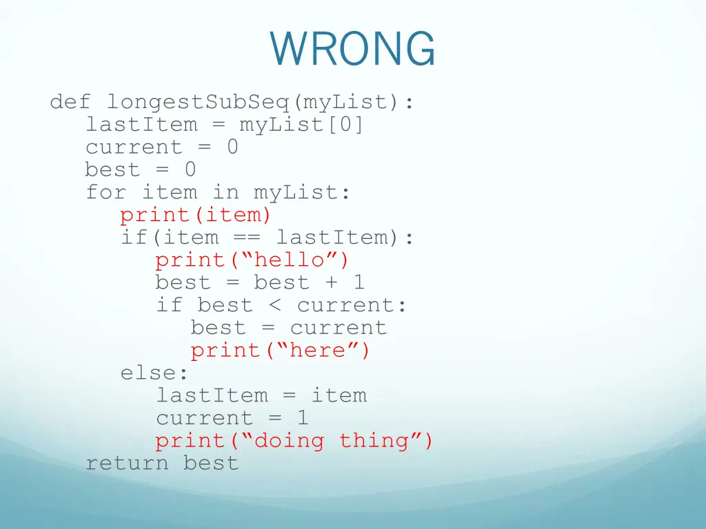 wrong
