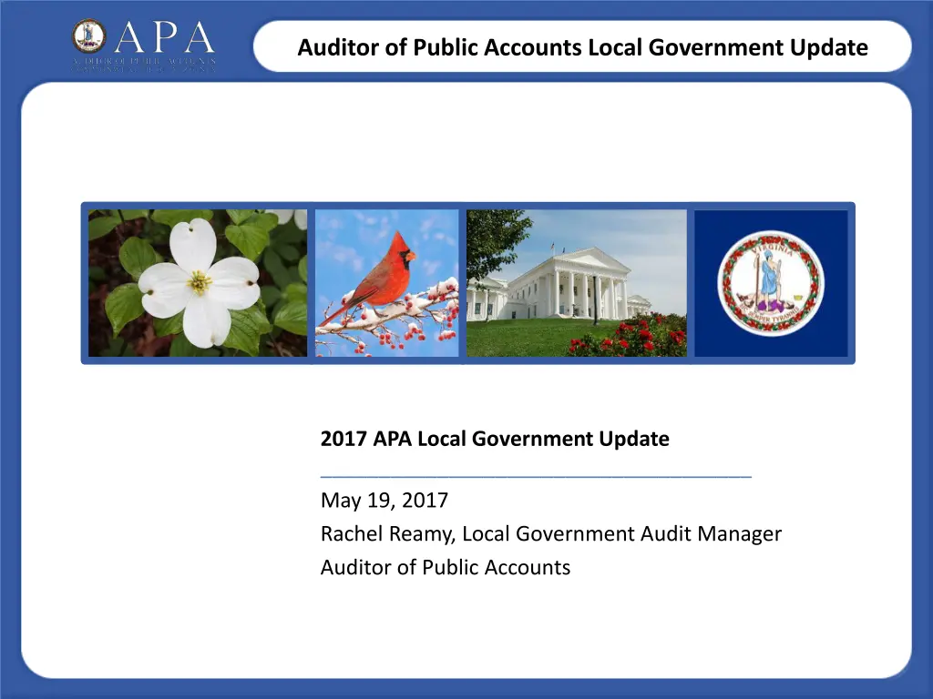 auditor of public accounts local government update