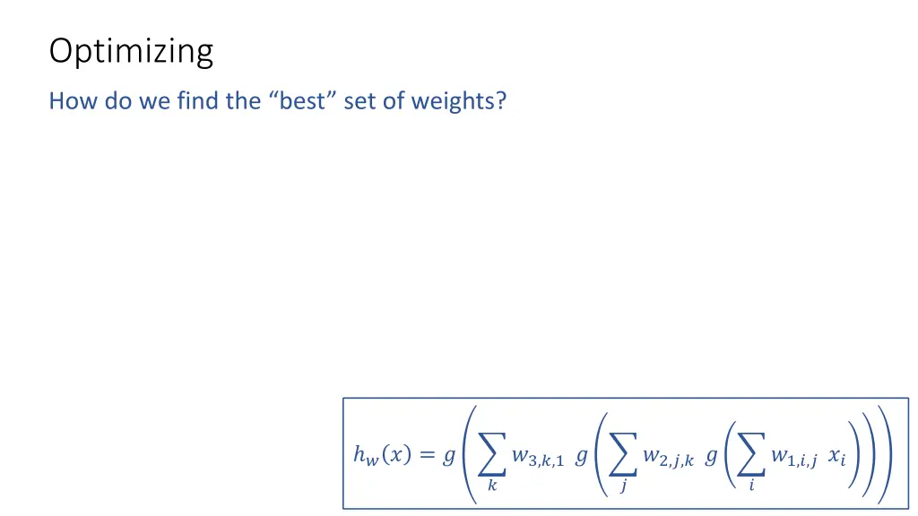 optimizing 1