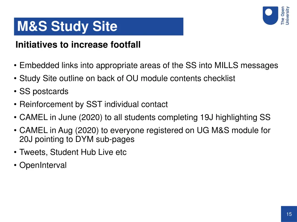 m s study site