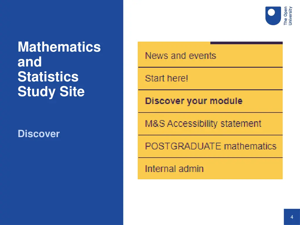 mathematics and statistics study site