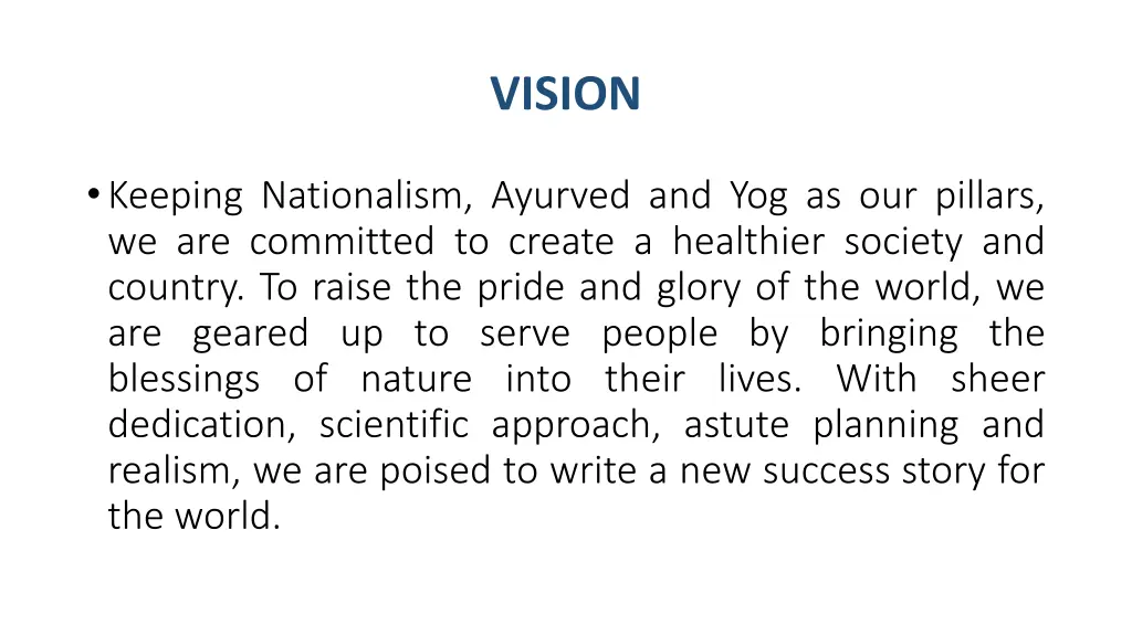 vision