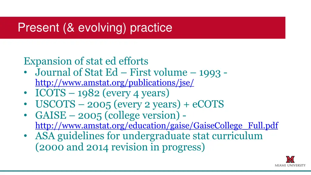 present evolving practice 1