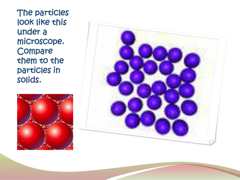 the particles the particles look like this look