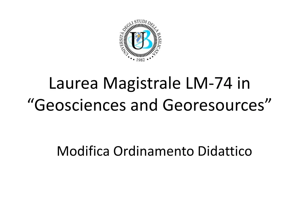 laurea magistrale lm 74 in geosciences