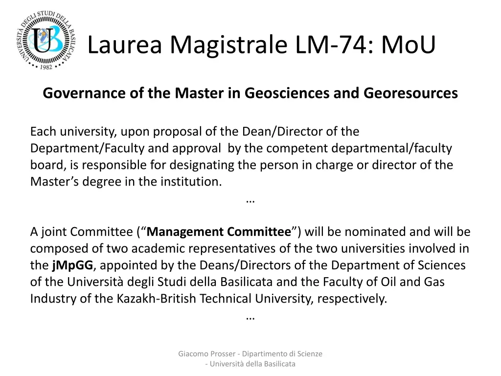 laurea magistrale lm 74 mou 3