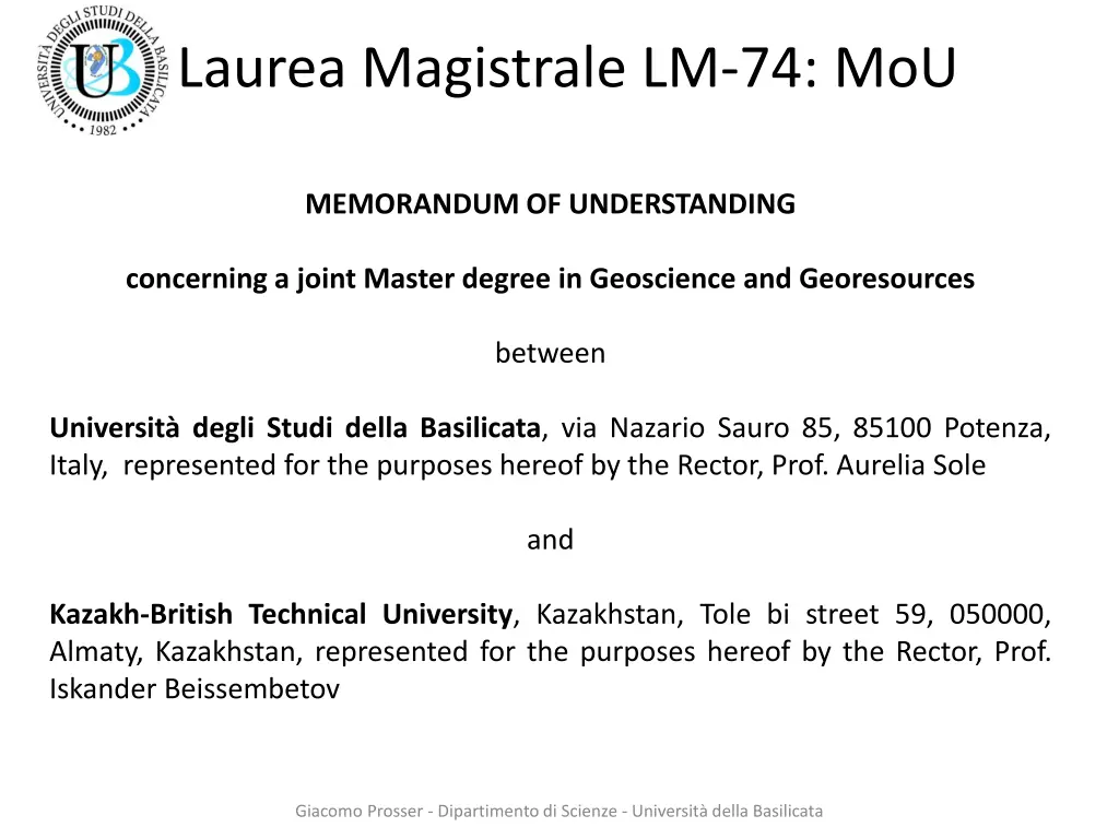 laurea magistrale lm 74 mou
