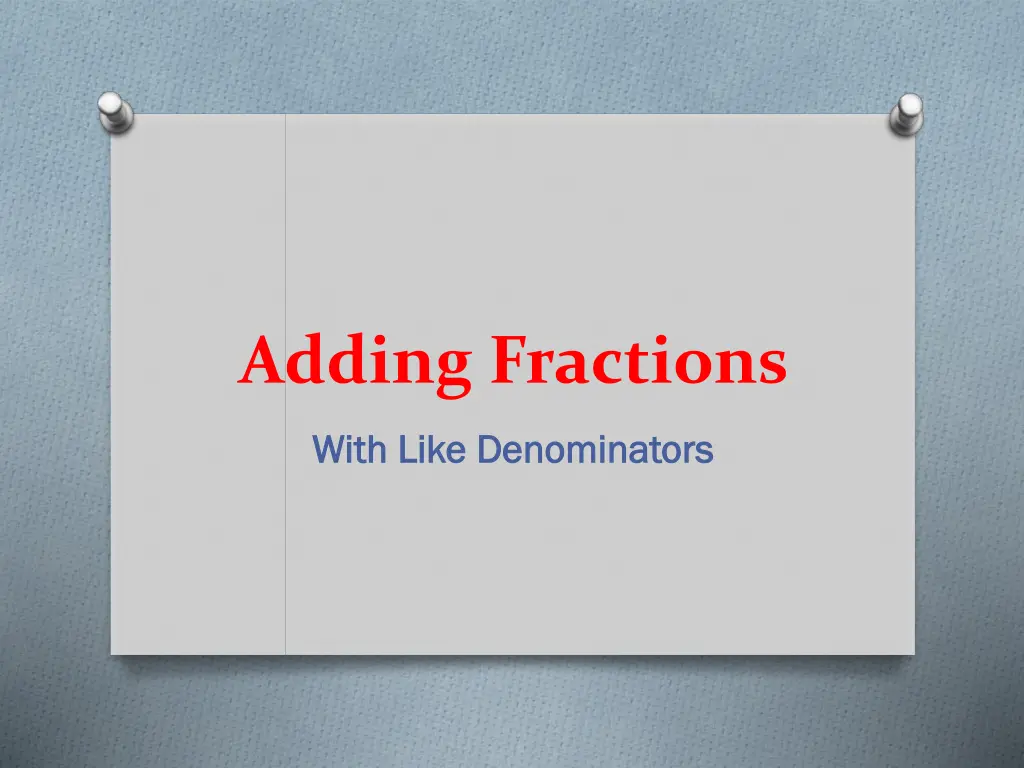 adding fractions