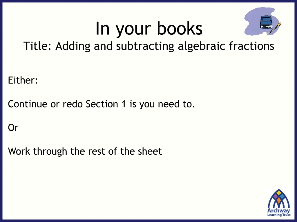 in your books 1