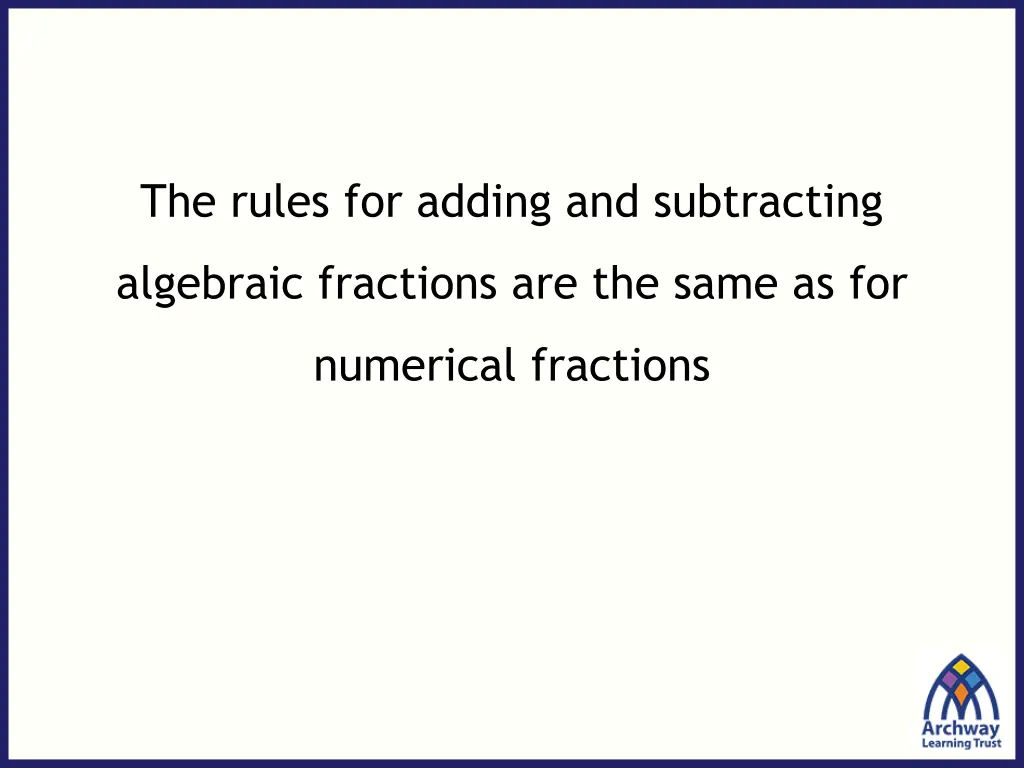 the rules for adding and subtracting