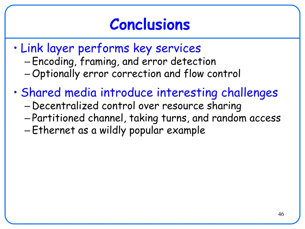 conclusions