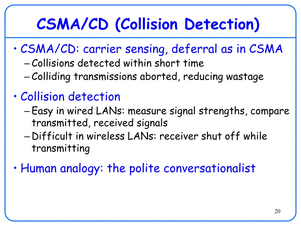 csma cd collision detection