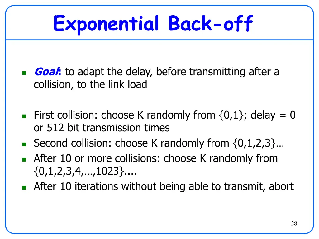 exponential back off