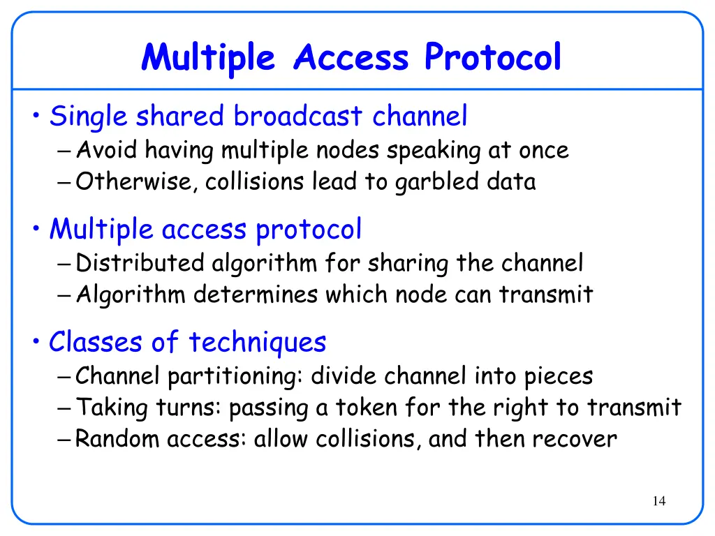multiple access protocol