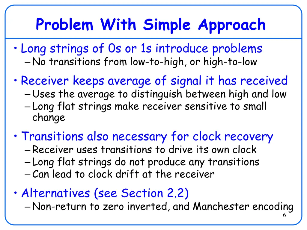 problem with simple approach long strings