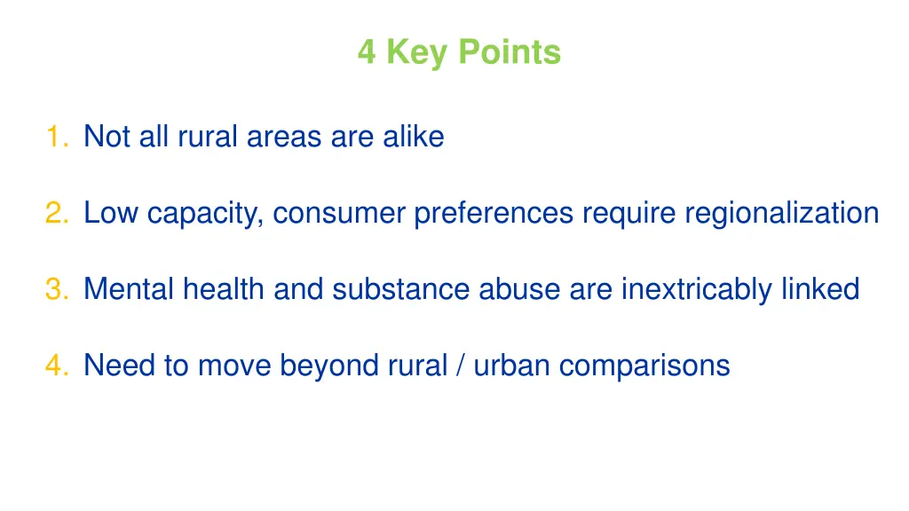 4 key points