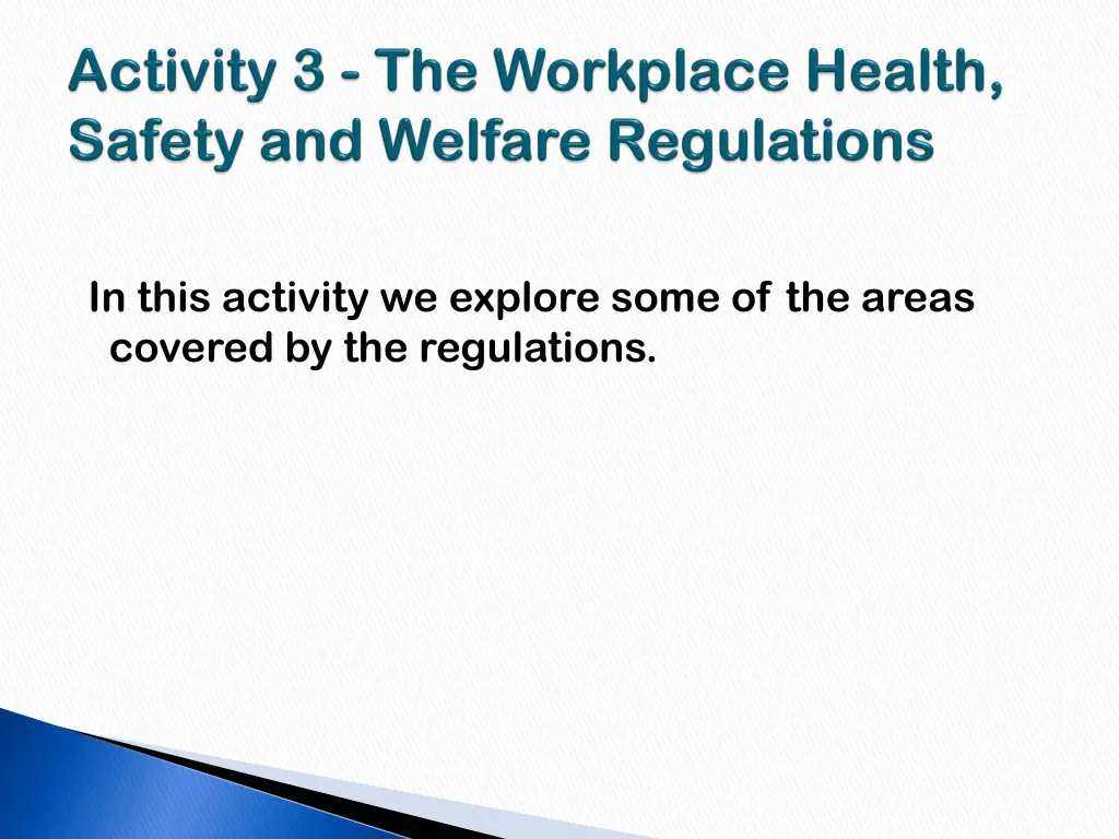 in this activity we explore some of the areas