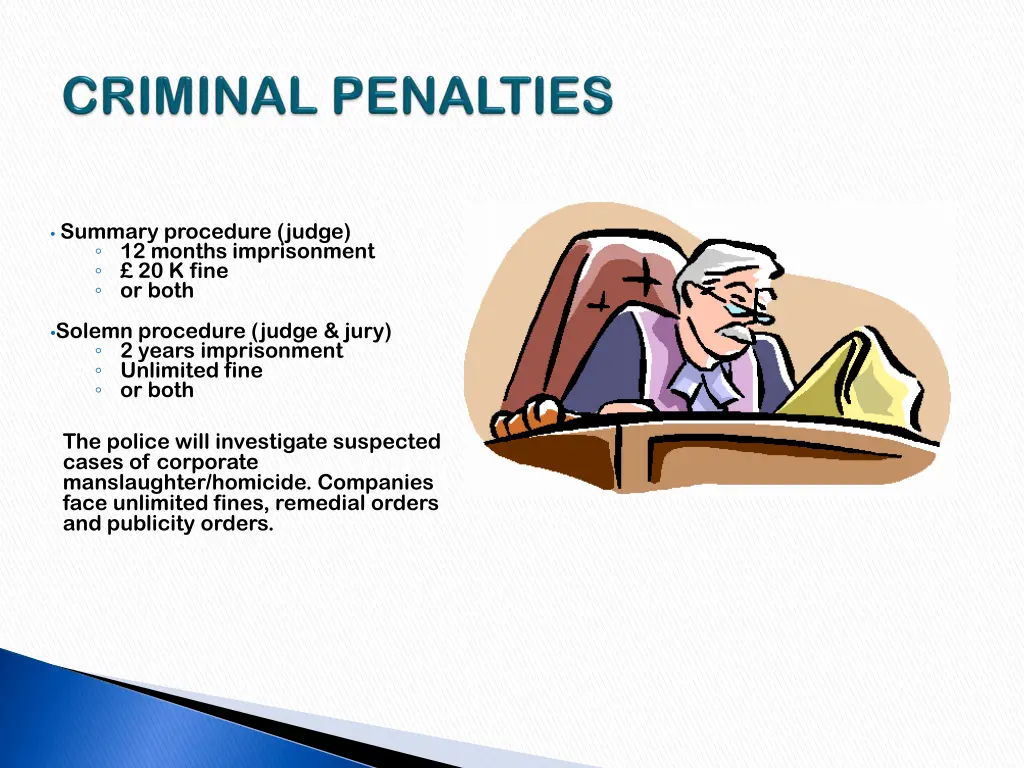 summary procedure judge 12 months imprisonment
