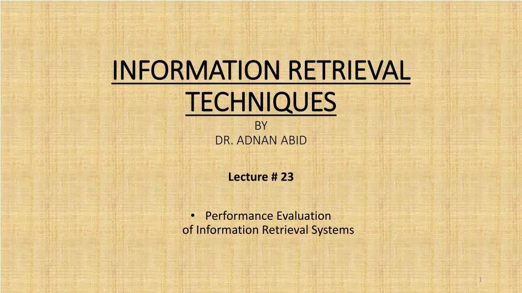 information retrieval information retrieval
