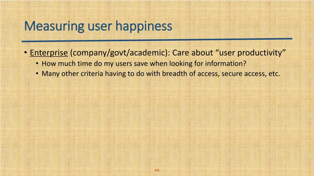 measuring user happiness measuring user happiness 1