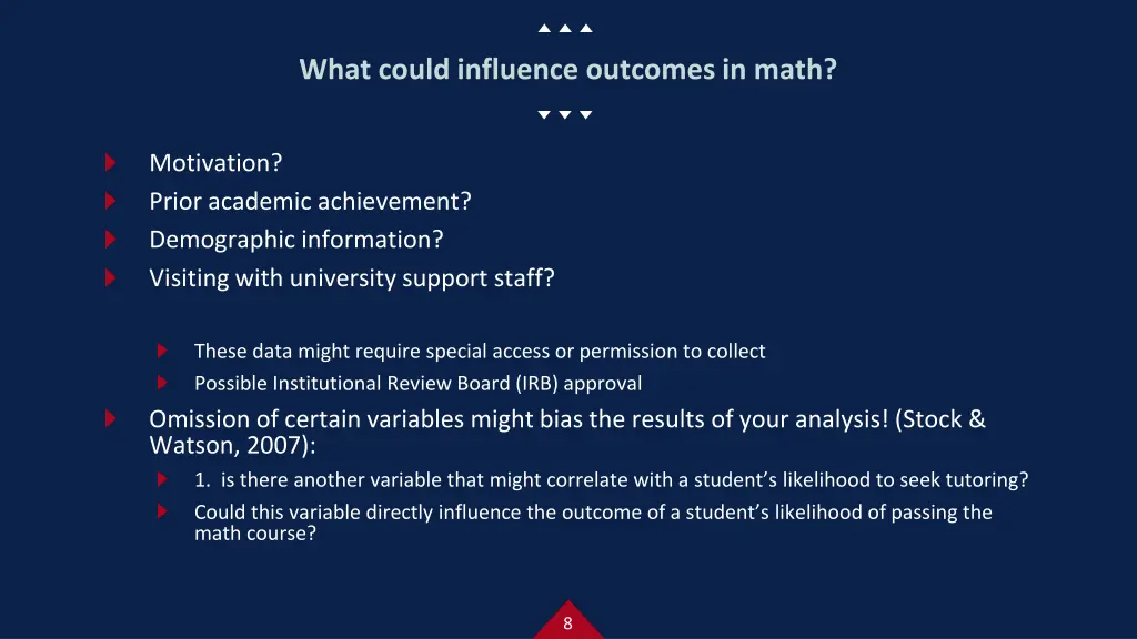what could influence outcomes in math
