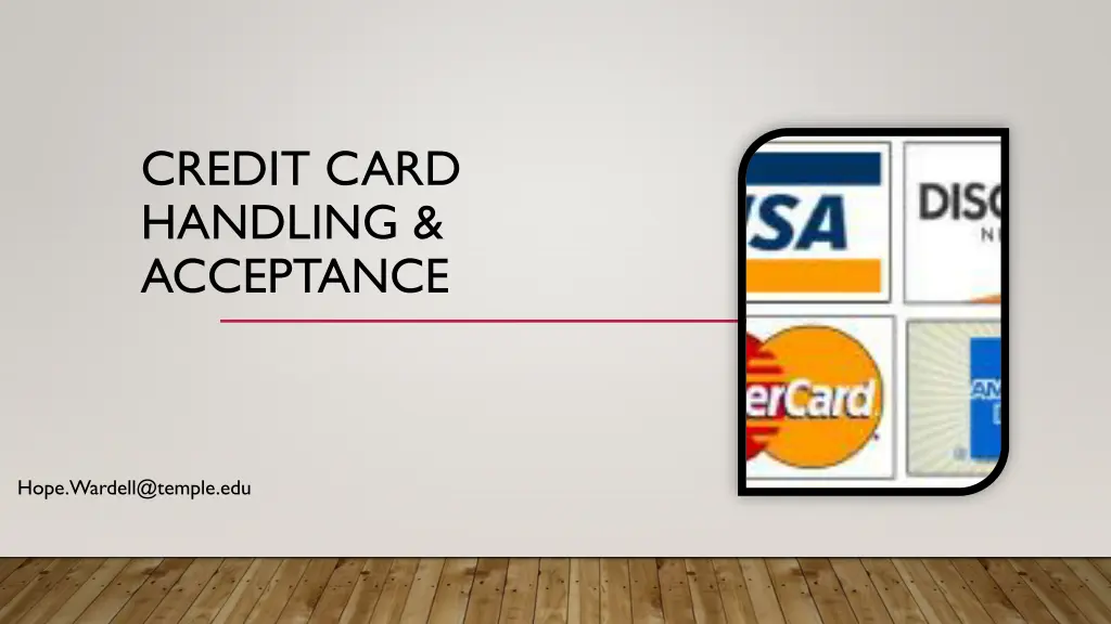 credit card handling acceptance