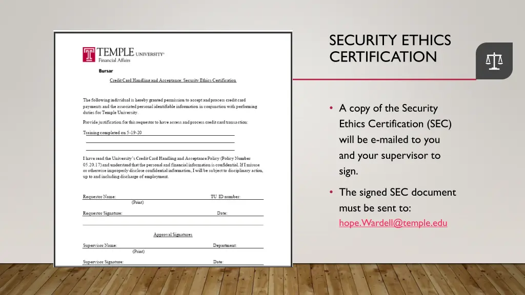 security ethics certification
