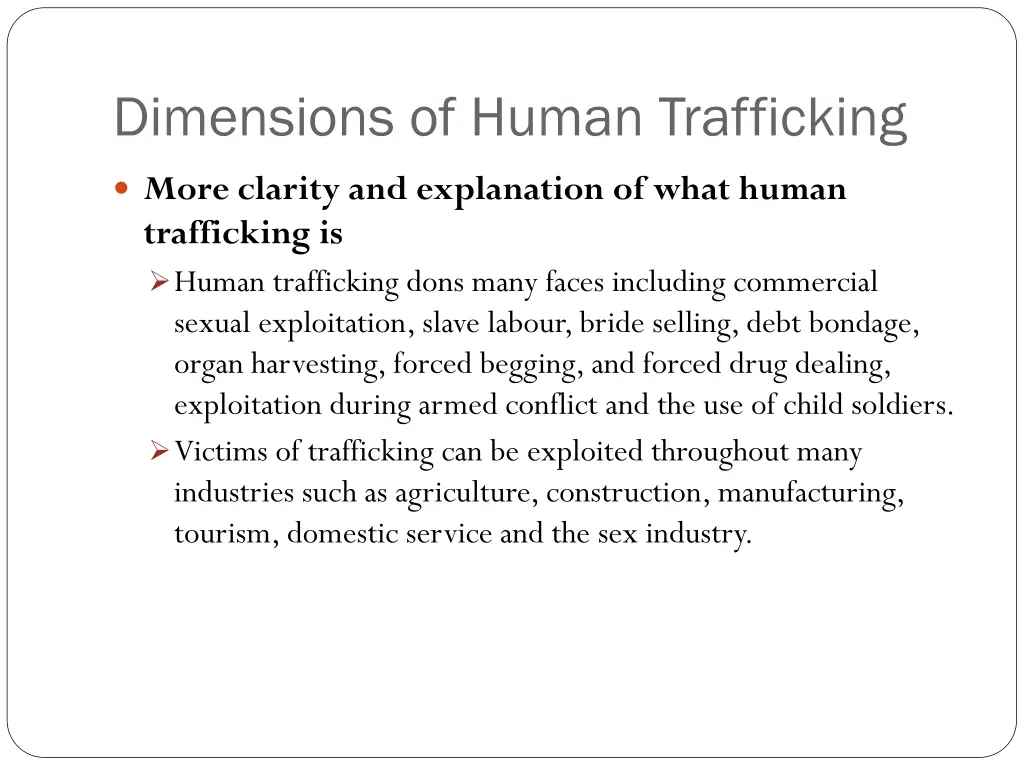 dimensions of human trafficking 1