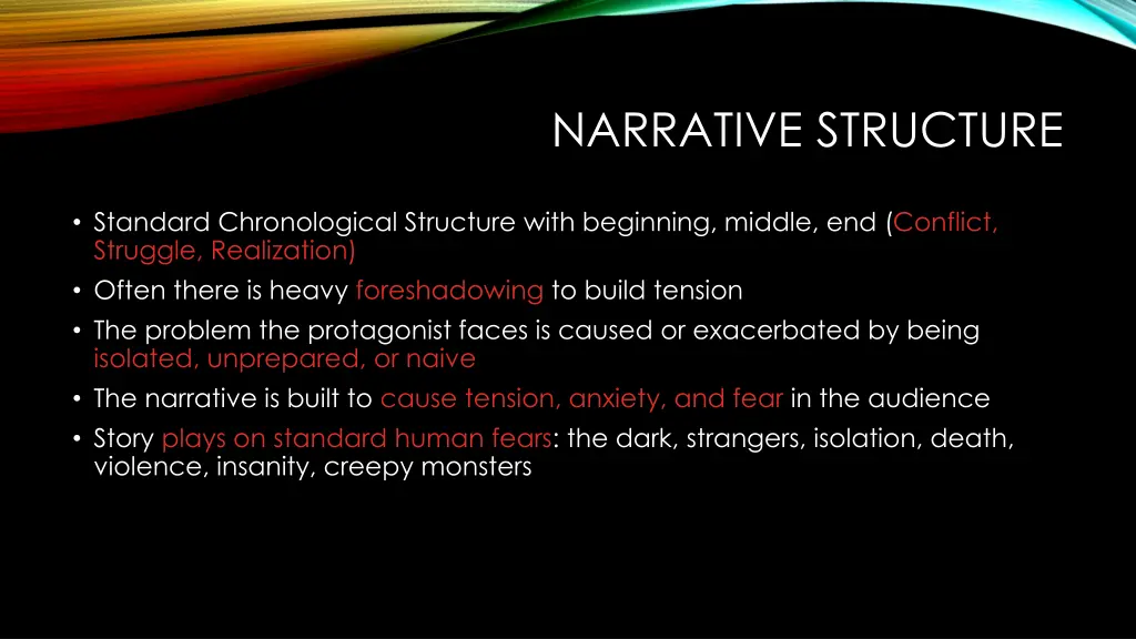 narrative structure