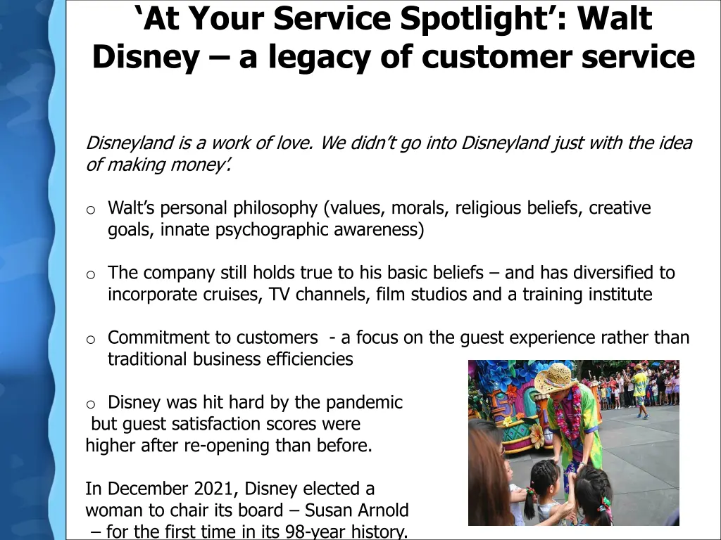at your service spotlight walt disney a legacy
