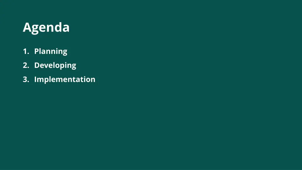 agenda