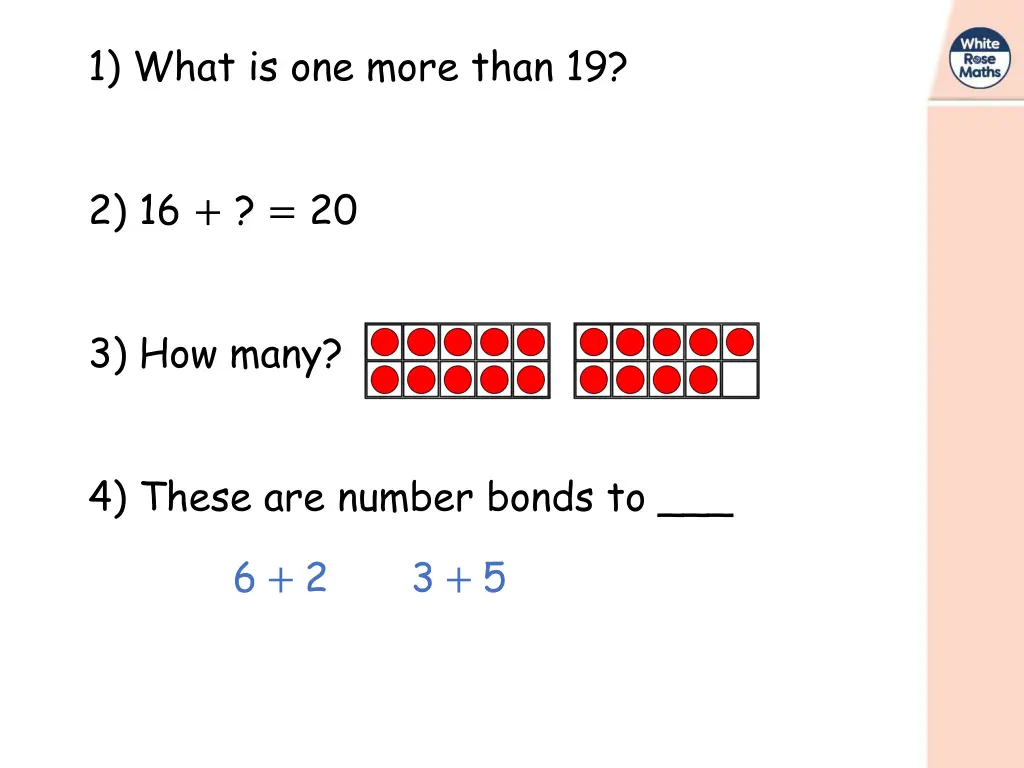 1 what is one more than 19