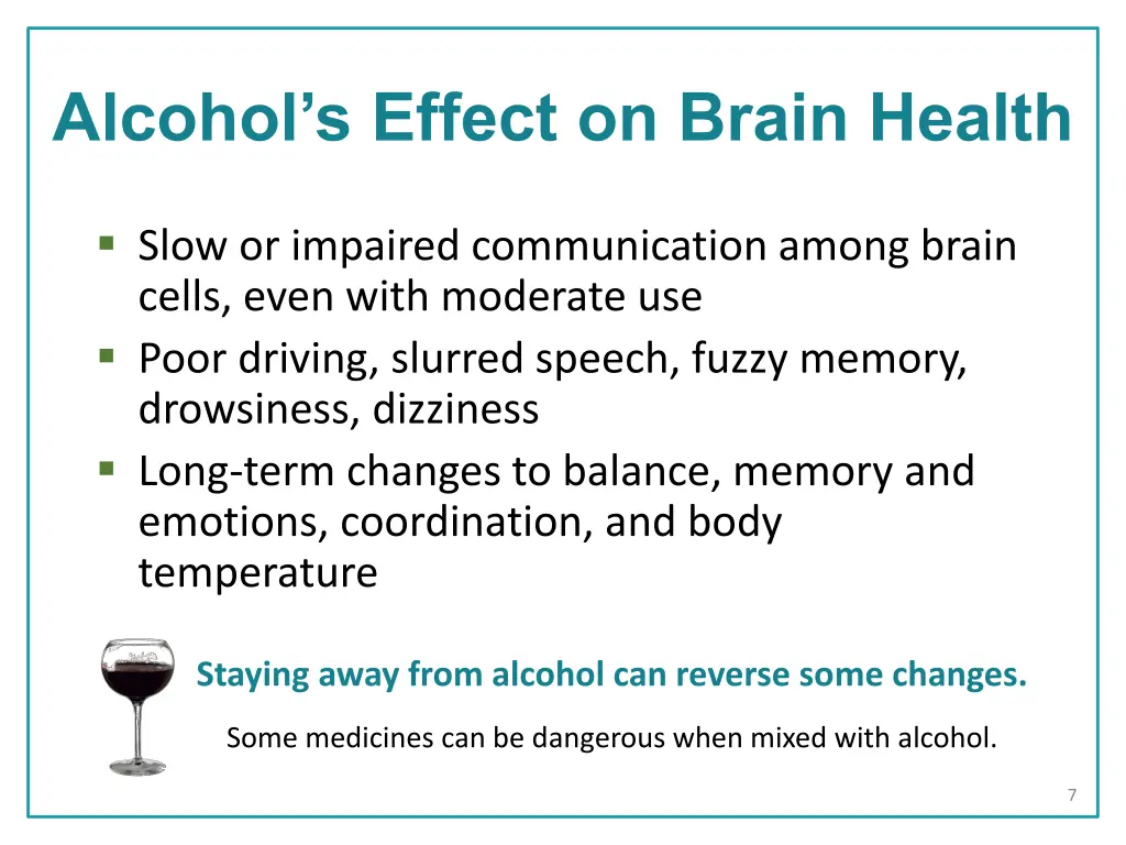alcohol s effect on brain health