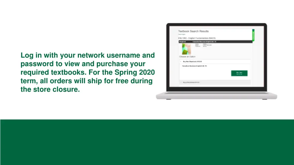 log in with your network username and password
