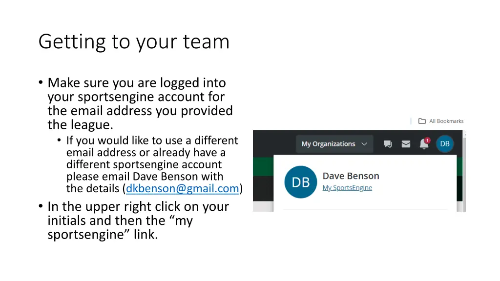 getting to your team