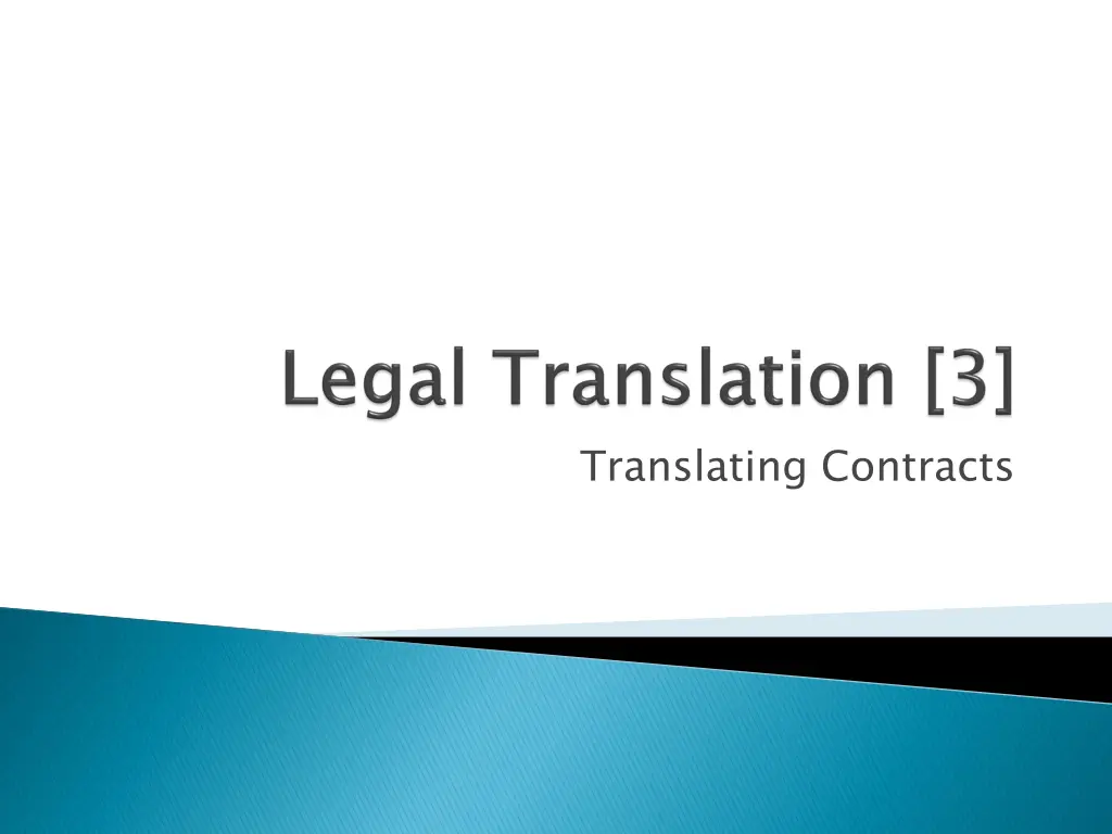 translating contracts
